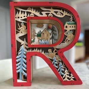 Anthropologie - Wonderland Scene Monogram Letter